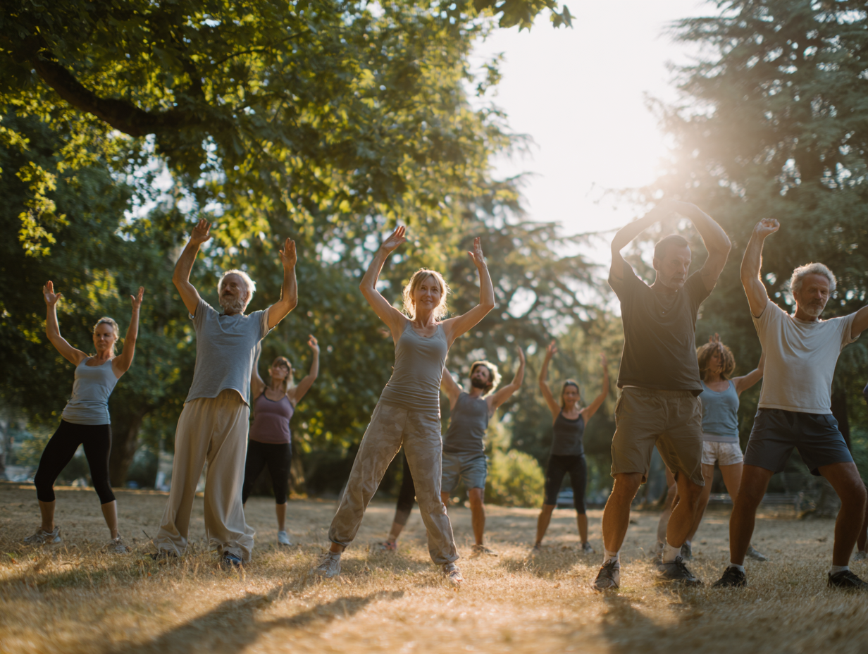 Молодий чоловік та жінка під час активного тренування